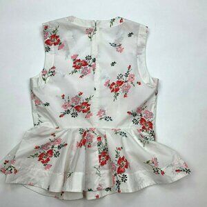 Rebecca Taylor Floral Blouse Top‎ V Neck Sleeveless